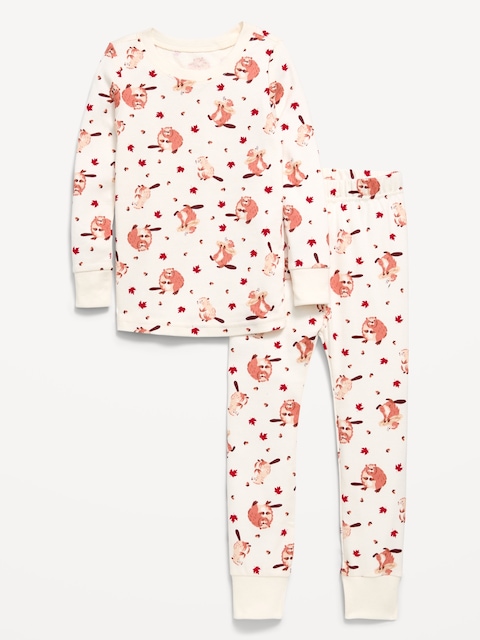 Unisex Snug-Fit Printed Pajama Set for Toddler & Baby