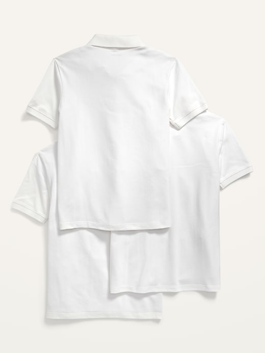 Image number 2 showing, School Uniform Polo Shirt 3-Pack for Boys