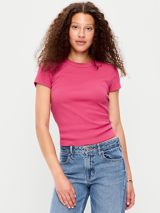 Image number 1 showing, Snug Crop T-Shirt