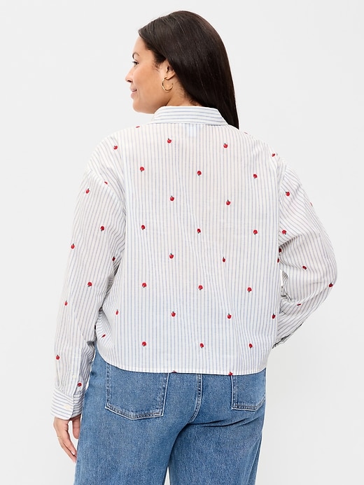Image number 8 showing, Cropped Button-Down Shirt