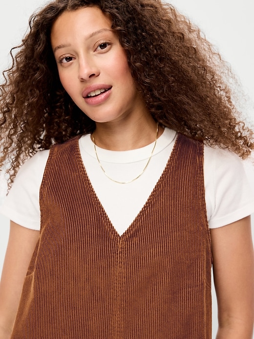 Image number 5 showing, Sleeveless Pinafore Mini Dress