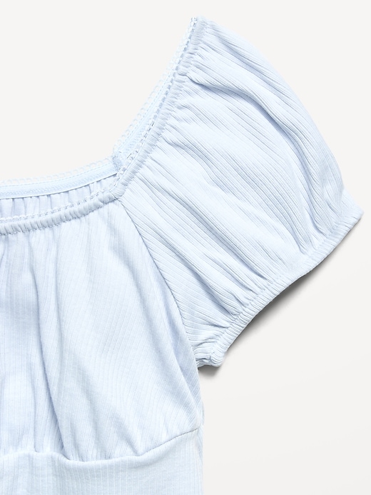 Image number 2 showing, Fit and Flare Ribbed Dress for Girls