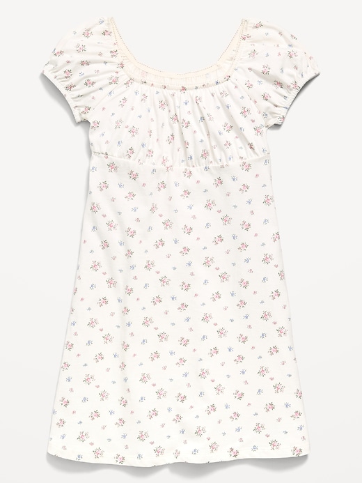 Image number 1 showing, Printed Fit and Flare Dress for Girls