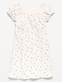Image number 1 showing, Printed Fit and Flare Dress for Girls