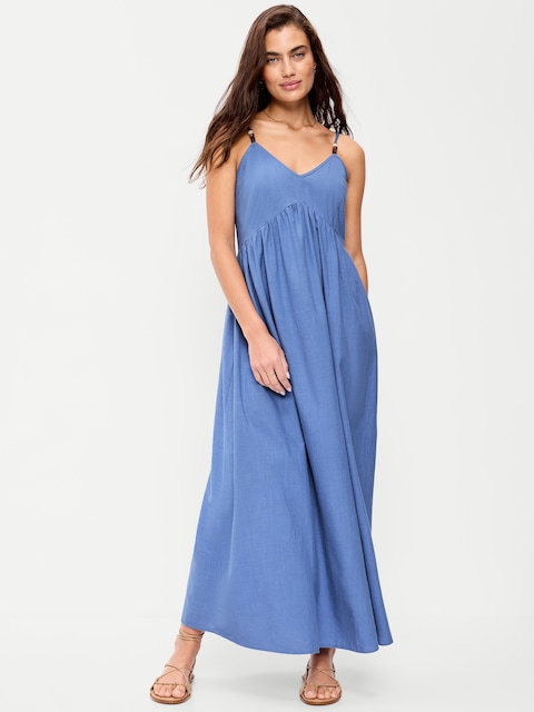 Sleeveless Boho Maxi Dress