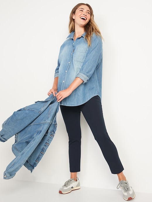 L'image numéro 3 présente Pantalon de maternité Pixie à panneau intégral, longueur cheville