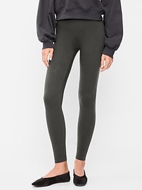Image number 2 showing, High-Waisted Jersey Fashion Layering Leggings
