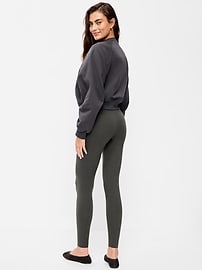 Image number 3 showing, High-Waisted Jersey Fashion Layering Leggings