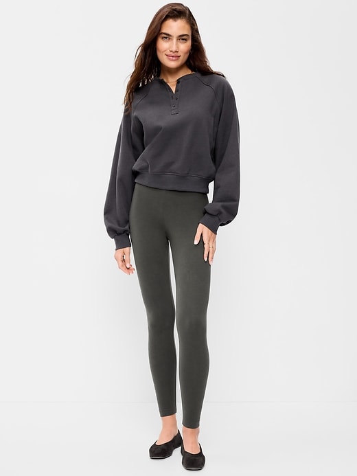 Image number 1 showing, High-Waisted Jersey Fashion Layering Leggings