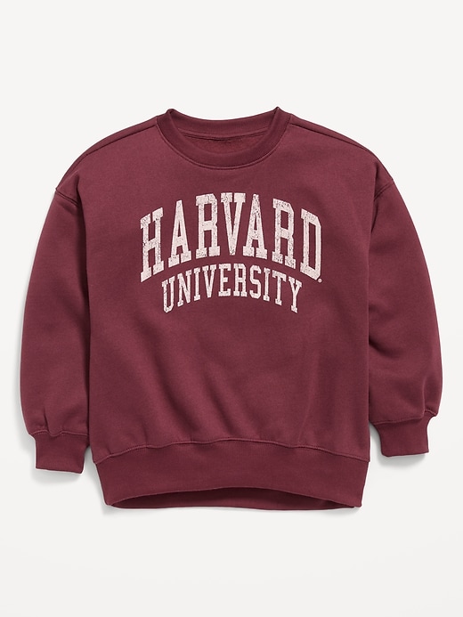 Image number 1 showing, College Oversized Graphic Tunic Sweatshirt for Girls