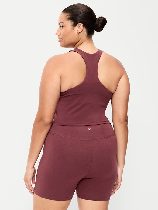 Image number 8 showing, Medium Support PowerSoft High-Neck Racerback Sports Bra