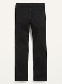 Image number 4 showing, Straight-Leg Built-In Flex Black Jeans for Boys