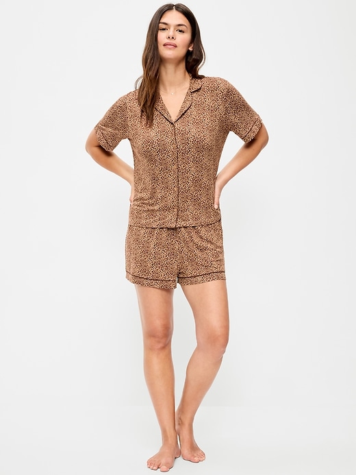 Image number 4 showing, Sunday Sleep Knit Jersey Short Set