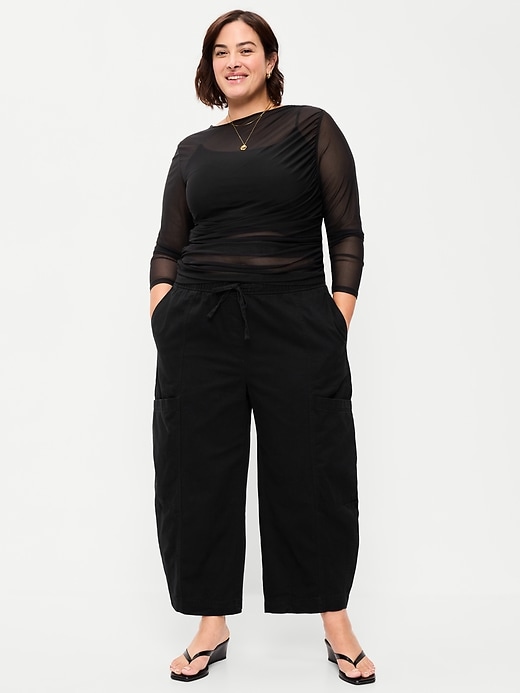 Image number 7 showing, Mid-Rise Pull-On Utility Pants
