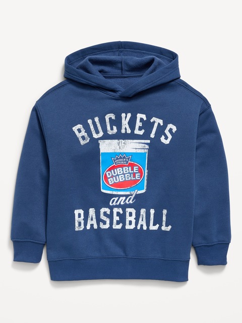 Dubble Bubble® Gender-Neutral Oversized Graphic Pullover Hoodie for Kids