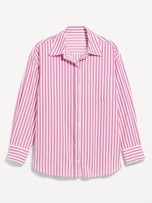 Image number 9 showing, Oversized Button-Down Boyfriend Shirt