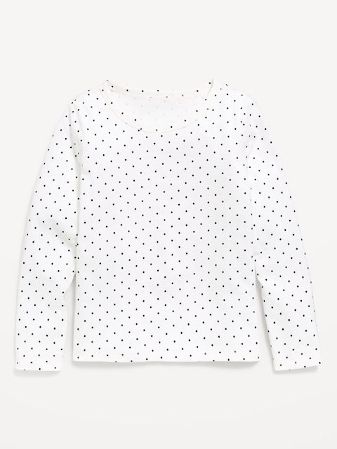 T-SHIRT ULTRA-DOUX À MANCHES LONGUES À IMPRIMÉ POUR FILLE