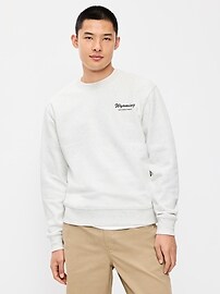 Image number 1 showing, Oversized Graphic Crew-Neck Sweatshirt