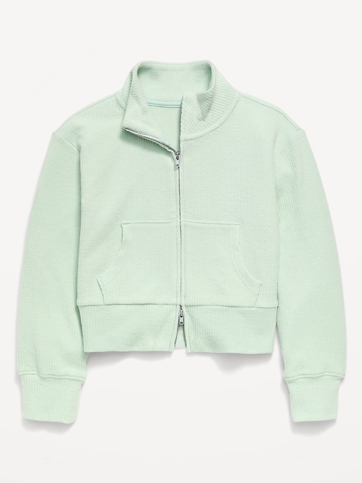 Image number 1 showing, CozePlush 2-Way-Zip Jacket for Girls