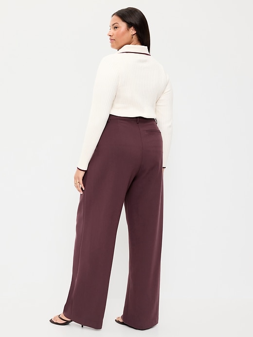 Image number 6 showing, Extra High-Waisted Taylor Wide-Leg Trouser Pants
