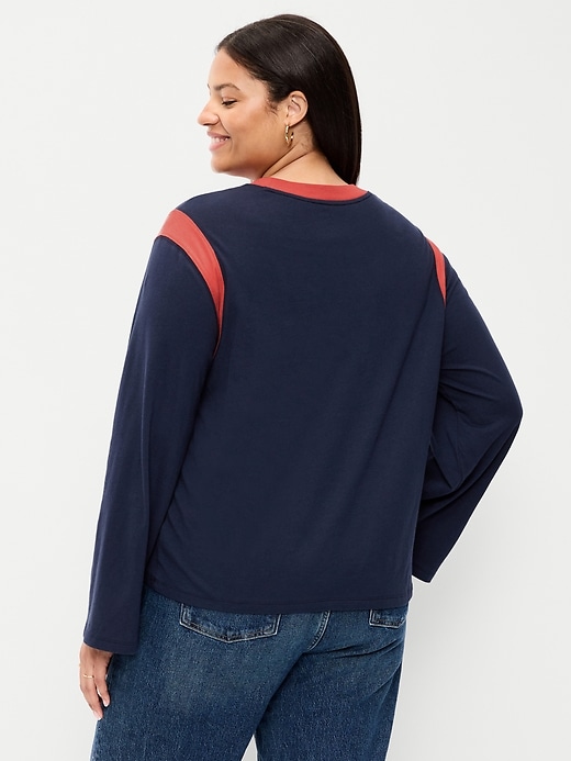 Image number 9 showing, EveryWear Long-Sleeve Graphic T-Shirt
