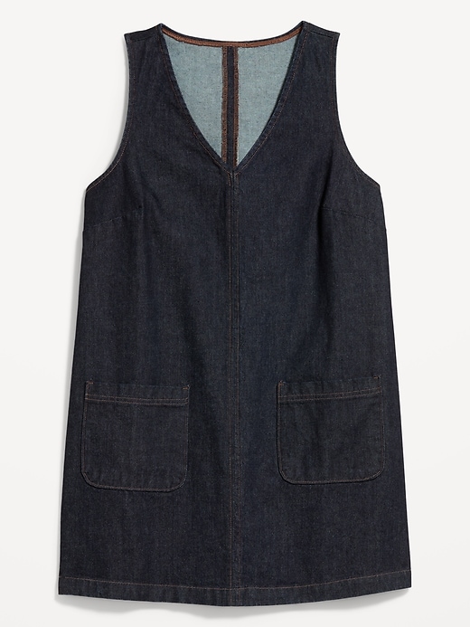 Image number 1 showing, Patch Pocket Denim Mini Dress