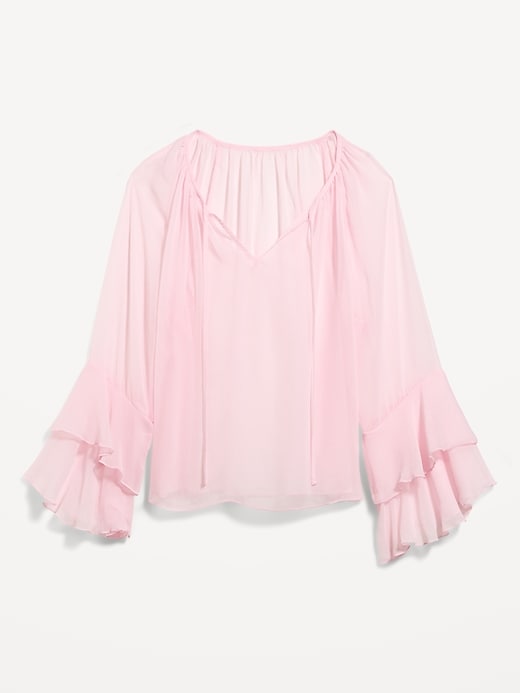 Image number 6 showing, Bell-Sleeve Ruffle Top
