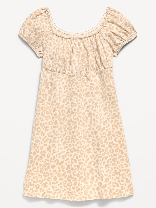 Image number 1 showing, Printed Fit and Flare Dress for Girls