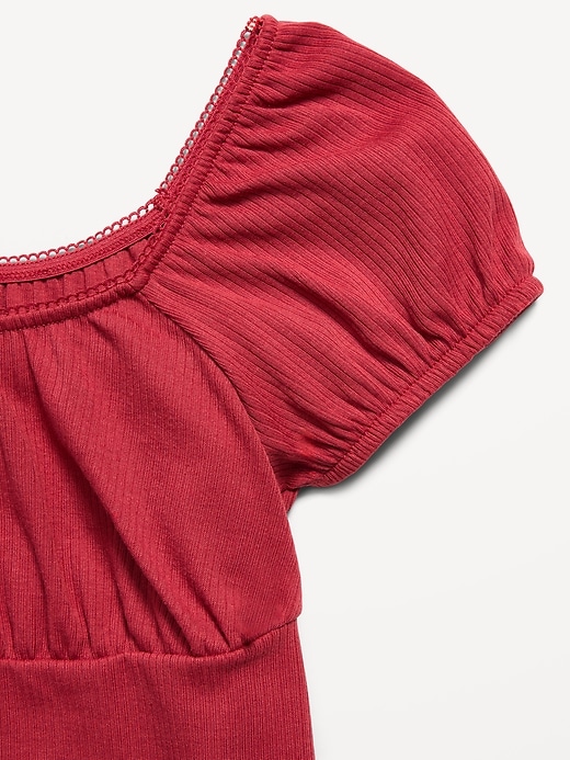 Image number 2 showing, Fit and Flare Ribbed Dress for Girls