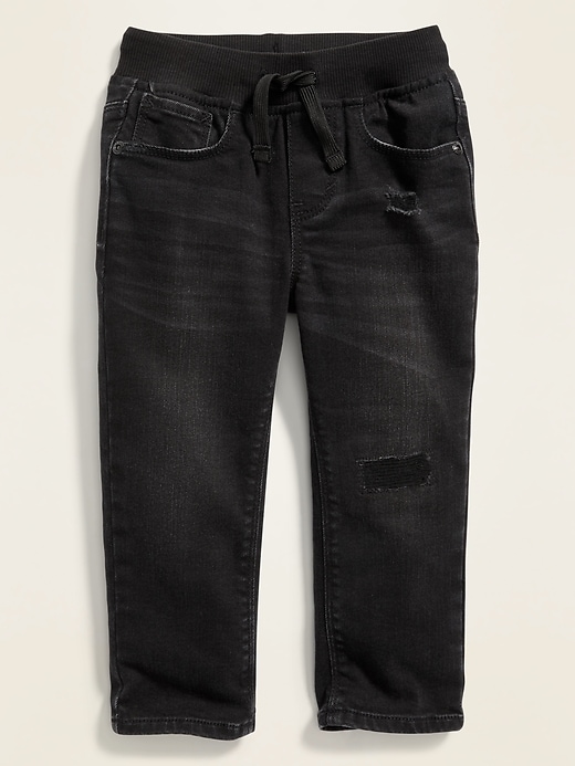 Image number 1 showing, 360° Stretch Pull-On Skinny Jeans for Toddler Boys