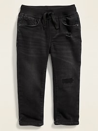 Image number 1 showing, 360° Stretch Pull-On Skinny Jeans for Toddler Boys