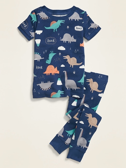 L'image numéro 1 présente Pyjama à motifs de dinosaures pour tout-petit et bébé