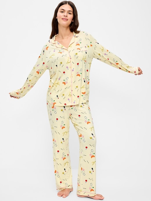 Image number 5 showing, Sunday Sleep Knit Jersey Pant Set