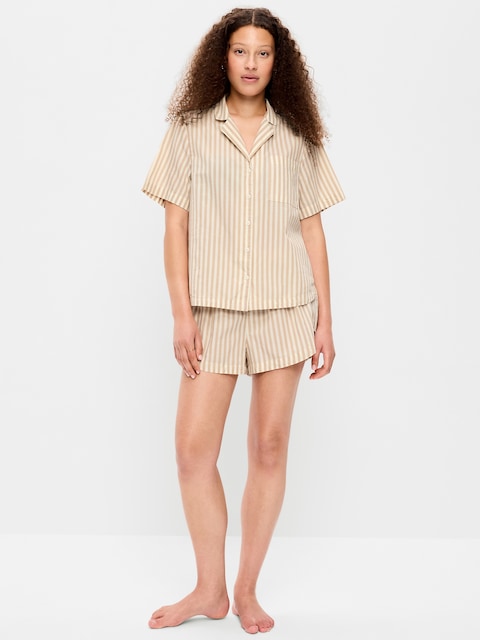 Poplin Pajama Short Set