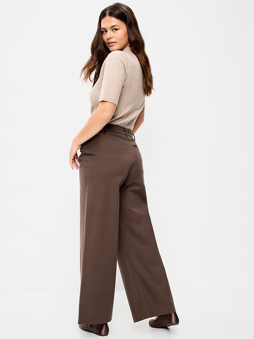 L'image numéro 7 présente Pantalon Pixie à jambe ultra-large à taille haute