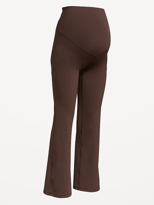 Image number 1 showing, Maternity Full-Panel StudioSmooth Flare Leggings