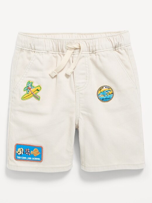 Image number 3 showing, Baggy Pull-On Jean Shorts for Toddler Boys