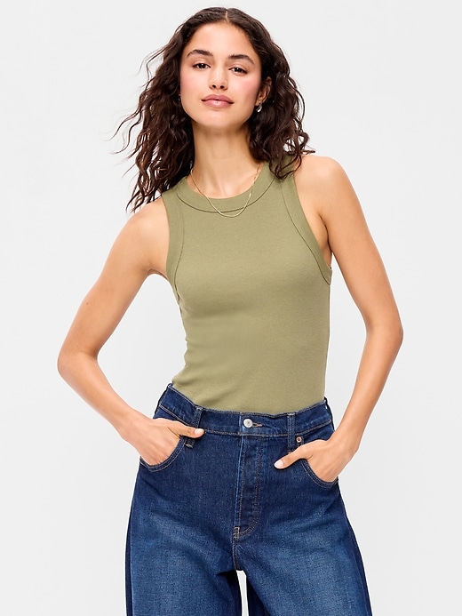 Image number 1 showing, Snug Crop Tank Top