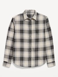 Image number 2 showing, Relaxed Long-Sleeve Plaid Flannel Pocket Shirt