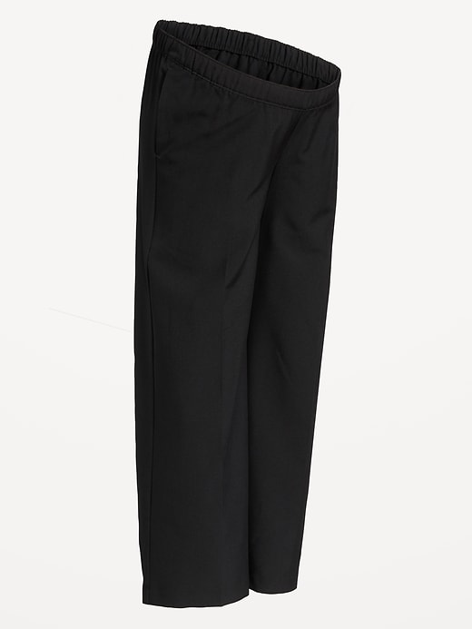 L'image numéro 2 présente Pantalon Billie à jambe large de maternité