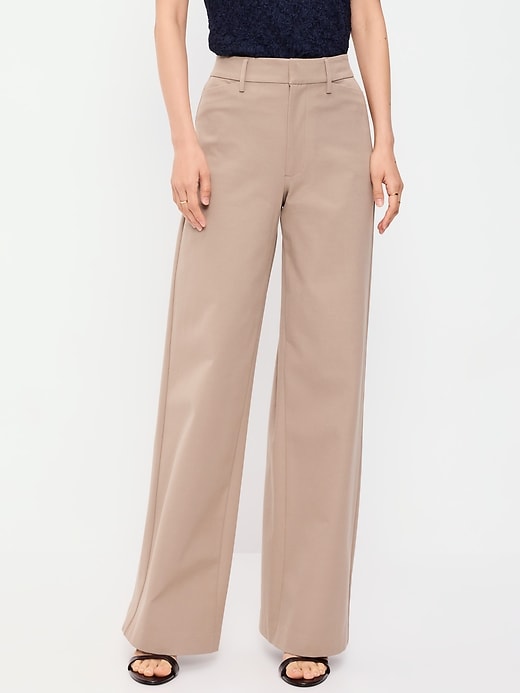 L'image numéro 2 présente Pantalon Pixie à jambe ultra-large à taille haute