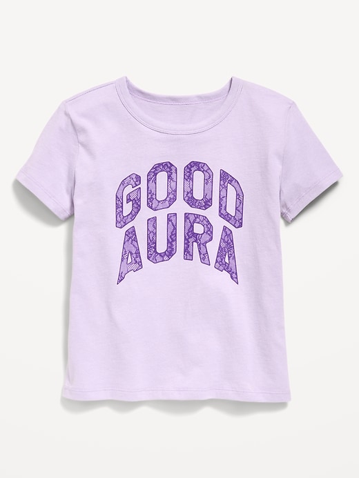 Image number 1 showing, Short-Sleeve Graphic T-Shirt for Girls