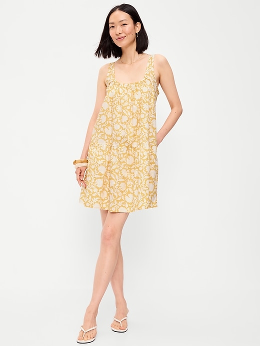 Image number 1 showing, Sleeveless Scoop-Neck Mini Swing Dress