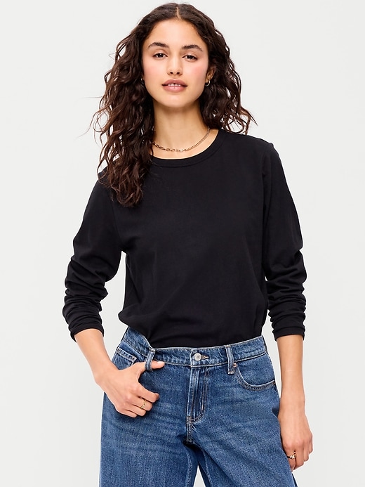 Image number 1 showing, EveryWear Long-Sleeve T-Shirt