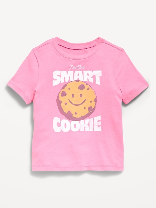 L'image numéro 1 présente T-shirt à manches courtes à imprimé pour toute-petite