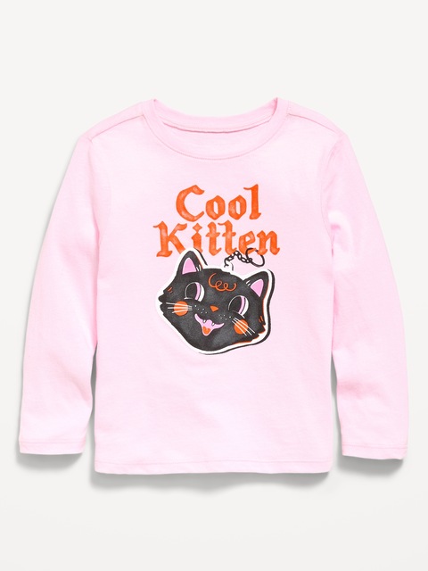 Long-Sleeve Unisex Graphic T-Shirt for Toddler