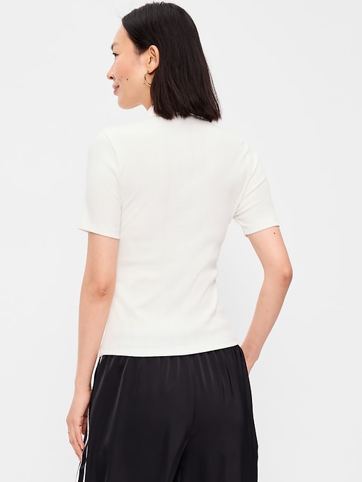 Image number 2 showing, Ribbed Keyhole Polo Top