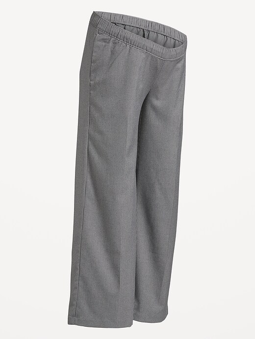 L'image numéro 2 présente Pantalon Billie à jambe large de maternité