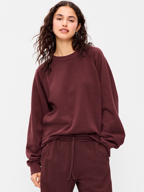 Oversized Raglan Sweatshirt