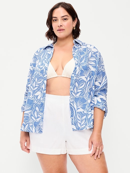 Image number 7 showing, Open-Back Button-Down Shirt